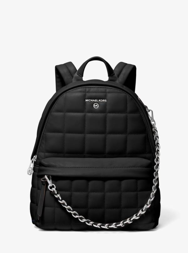 Damske Batohy Michael Kors Slater Medium Quilted Leather Čierne - Kabelky Michael Kors Sleva | EKALT-4103